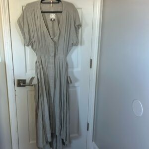 Free People flows, open back dress